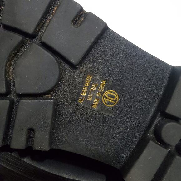 Soda Pilot-S Black Lug Sole Chelsea Ankle Boot Size 10 - Picture 12 of 14